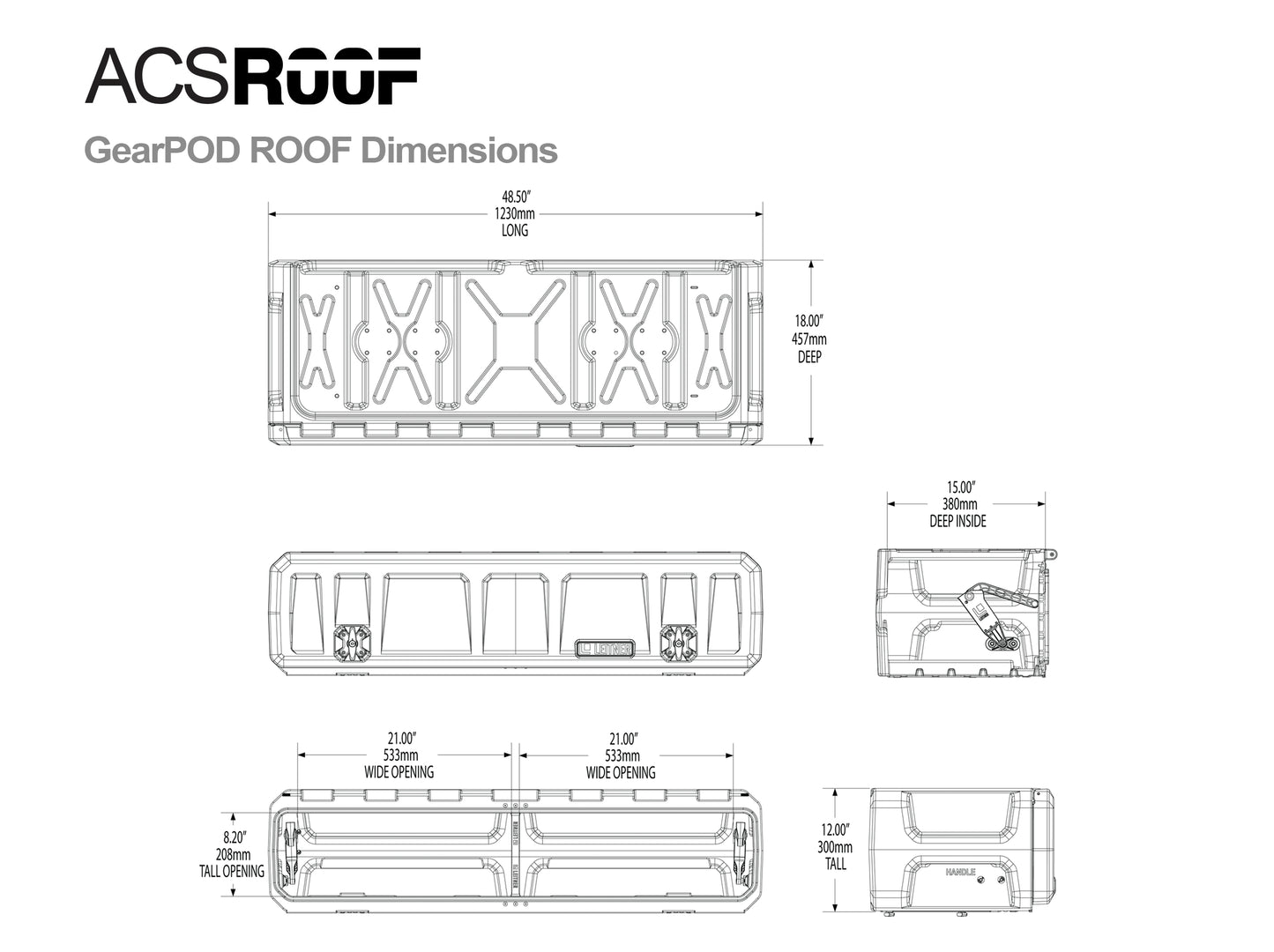 GearPOD ROOF For ACS ROOF PLATFORM RACK